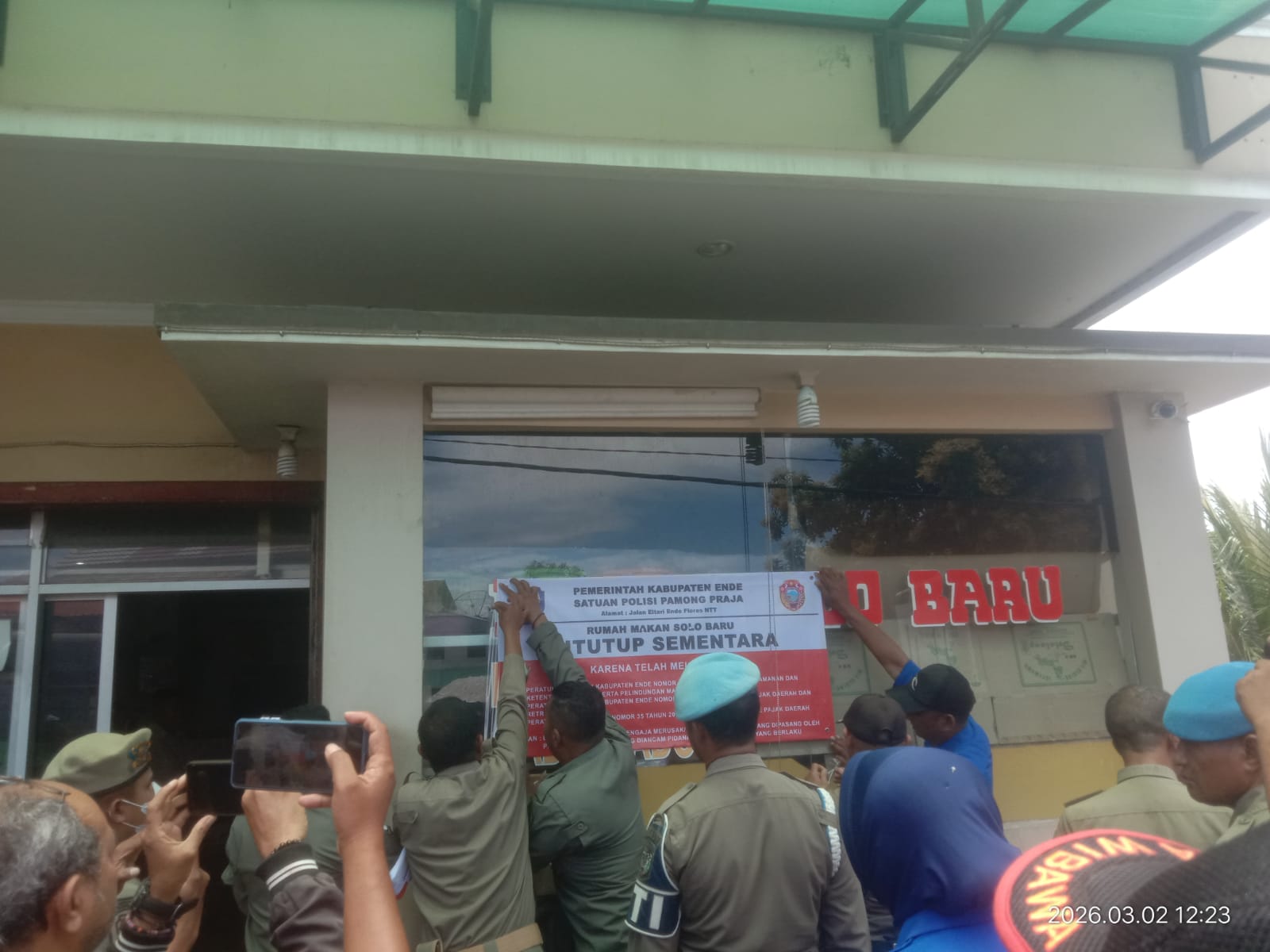 PENUTUPAN SEMENTARA RUMAH MAKAN DI WILAYAH